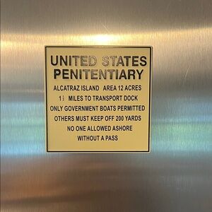 United States Penitentiary Sign - Alcatraz magnet